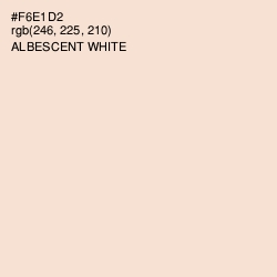 #F6E1D2 - Albescent White Color Image